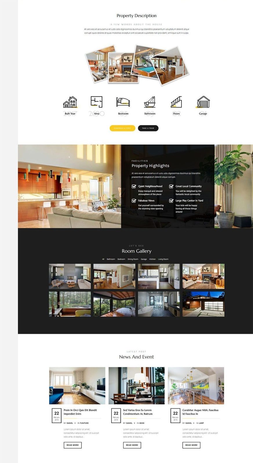 Mobile-friendly property microsite for a home listing