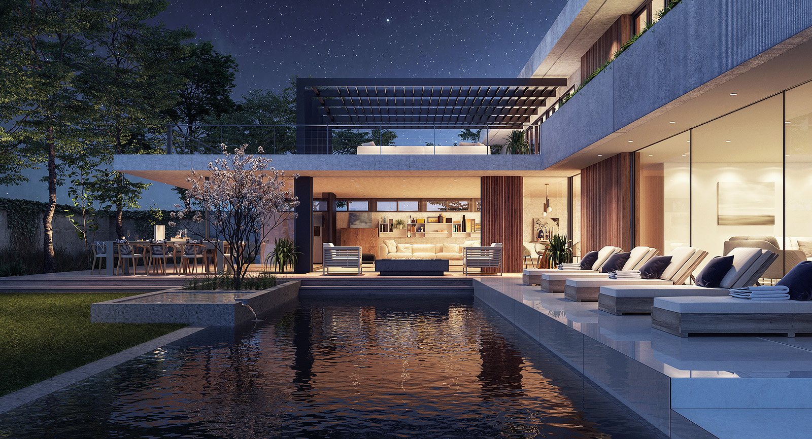Singapore landed house at dusk, illustrating a landed property sale