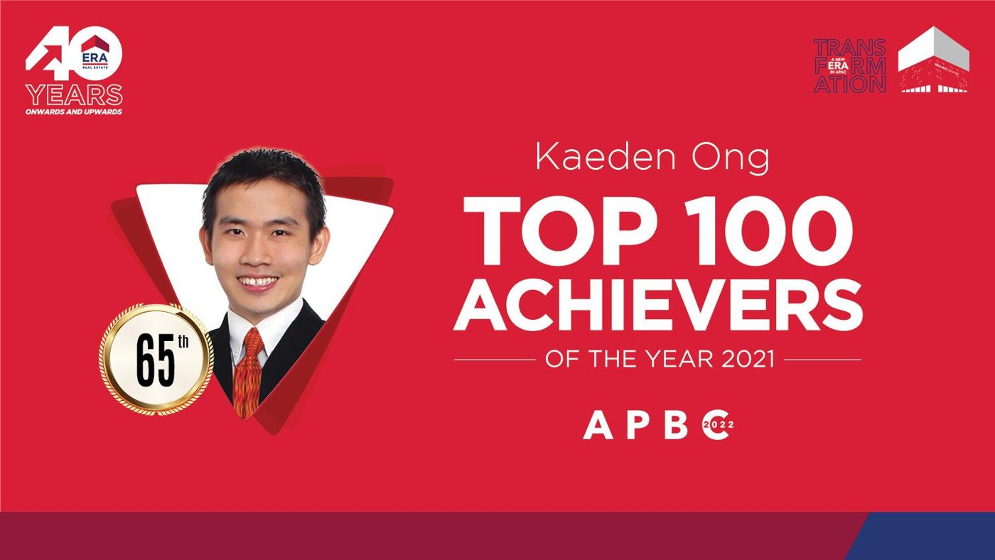 2021 Annual Top Achiever — Kaeden Ong 王天财, ERA Singapore